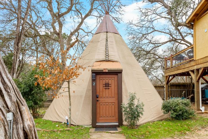 Tipis on the Guadalupe